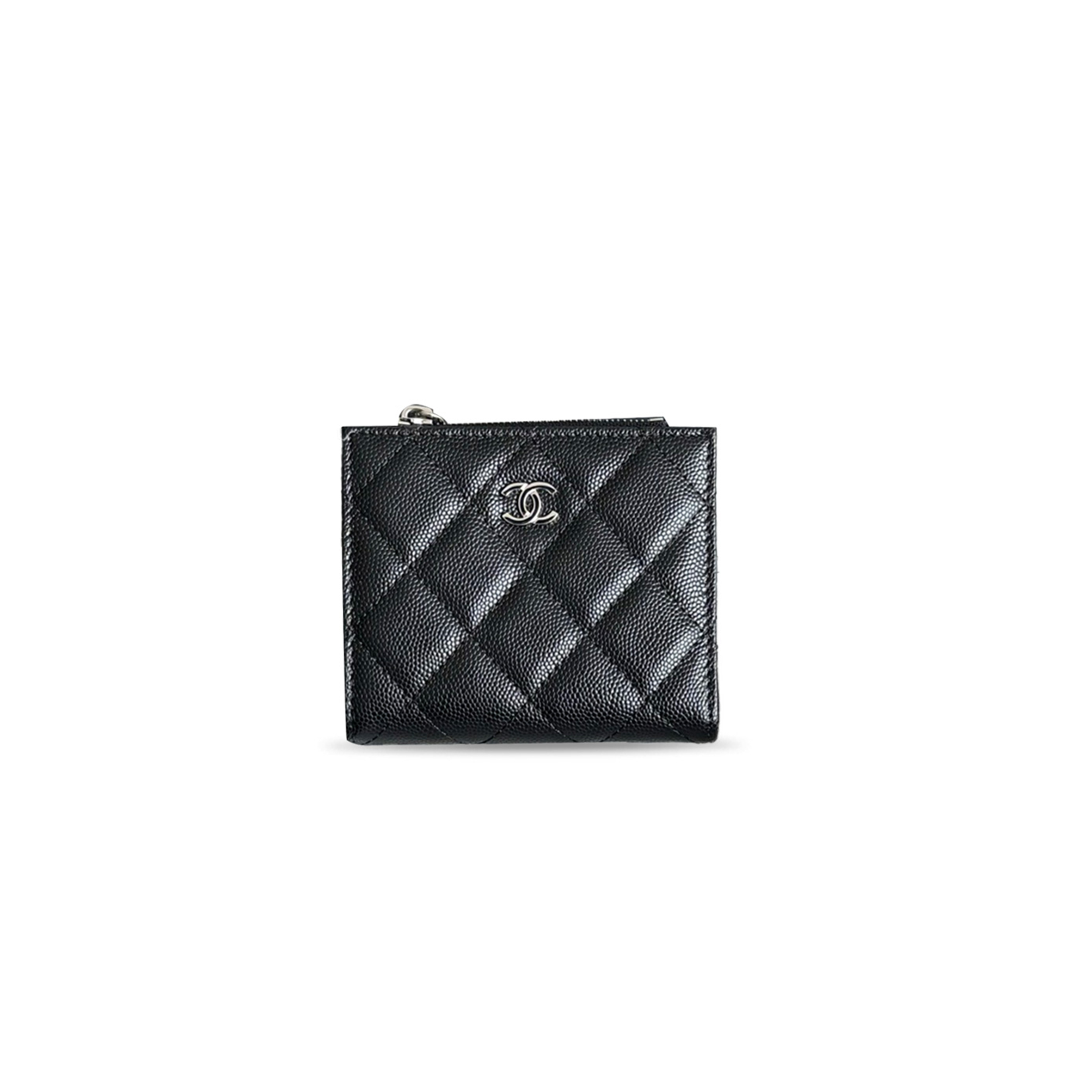 CHANEL CAVIAR QUILTED LEATHER ZIP-AROUND SHORT WALLET AP3388 (11*10*2cm)